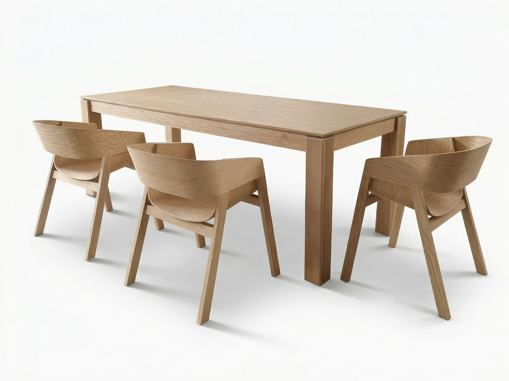 Solid Wood Restaurant Dining Set